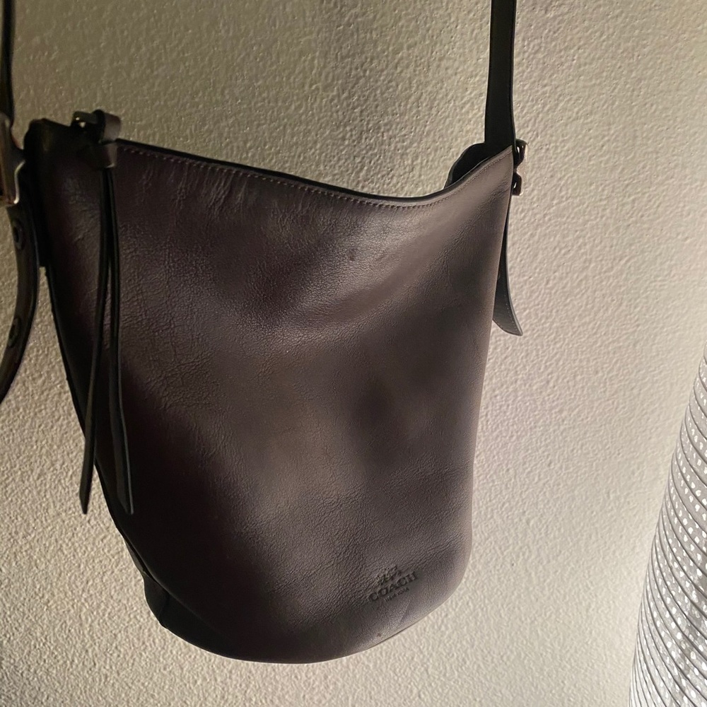 COACH Zip Bucket Bag / Brown